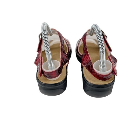 Natural Comfort Lexie Red Leather Comfort Double Strap Sandals Womens EU 36 - Picture 4 of 9